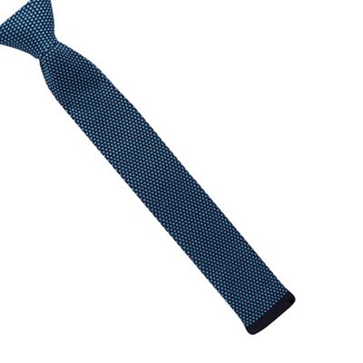 Boys' blue knitted tie